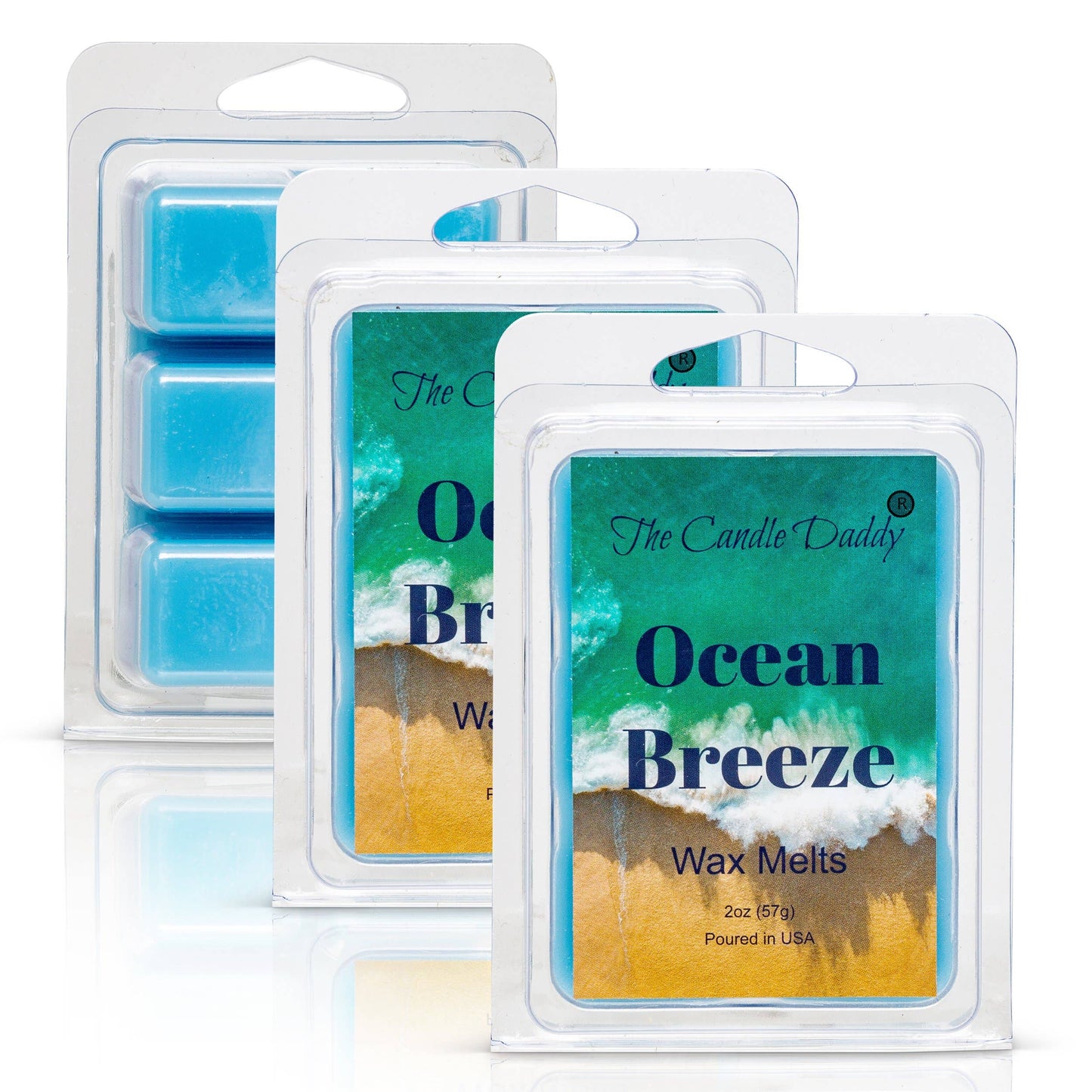 Ocean Breeze - 2 oz Wax Melt- 6 cubes- Refreshing Beach