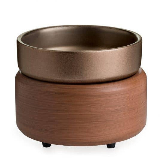 Pewter & Walnut 2-in-1 Tabletop Melter