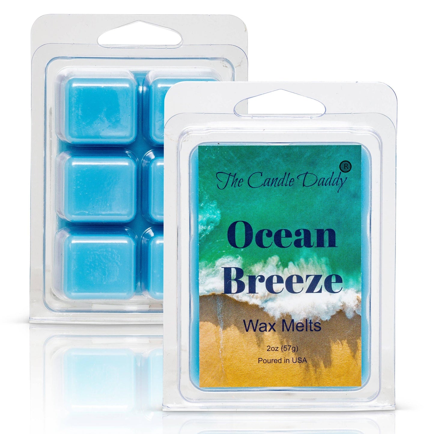 Ocean Breeze - 2 oz Wax Melt- 6 cubes- Refreshing Beach