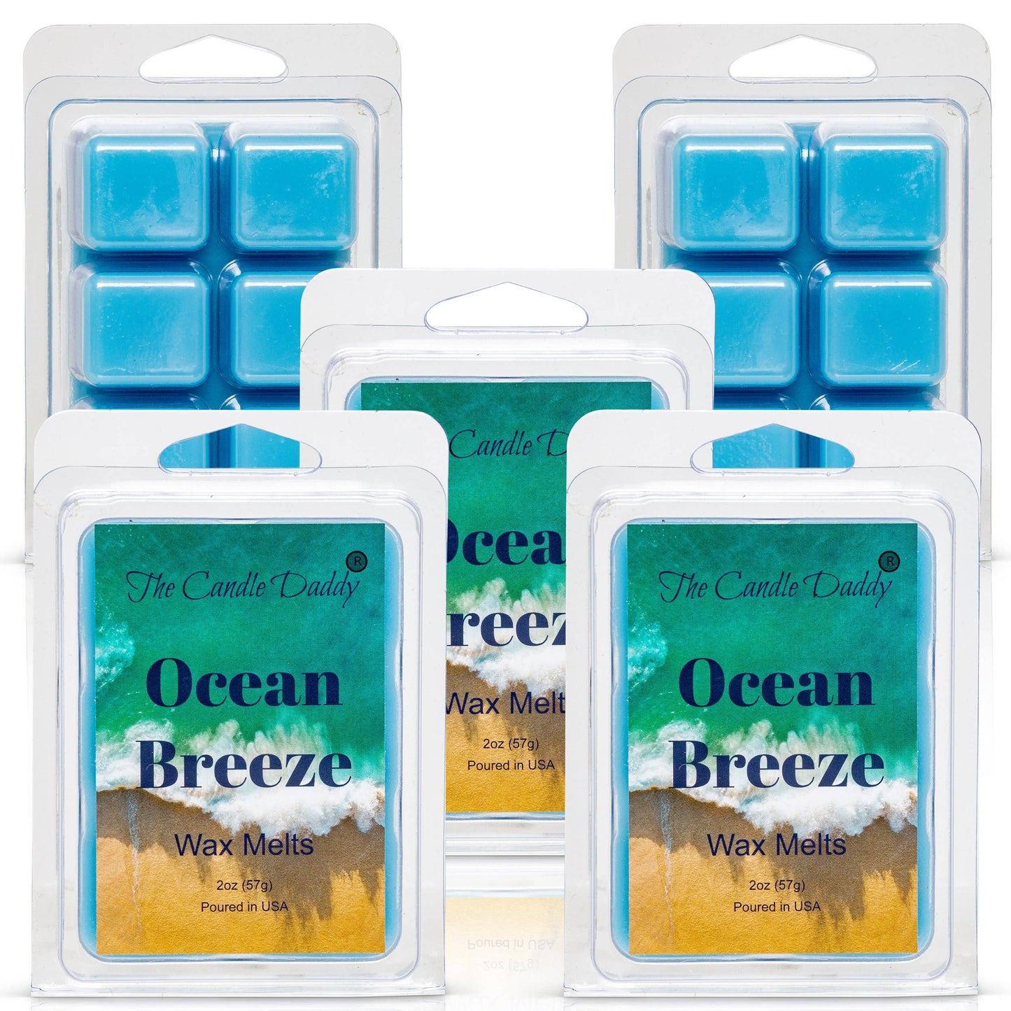 Ocean Breeze - 2 oz Wax Melt- 6 cubes- Refreshing Beach